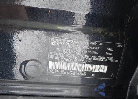 2021 Toyota Rav4 Le from USA, damaged, VIN 2T3G1RFVXMC193375